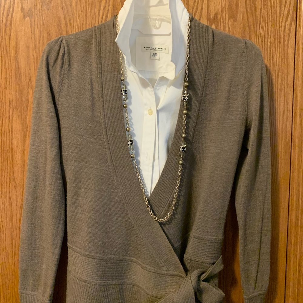 💯 Wool Wrap Cardigan